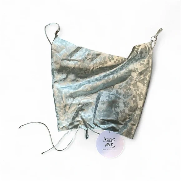 Princess Polly Corset Crop Top Green Daisy Cottagecore Fairy Romantic  size 10 - Picture 2 of 4